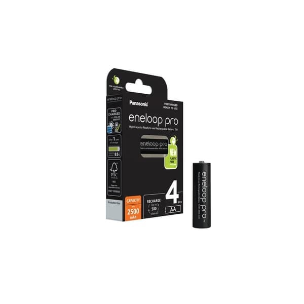 TS-Panasonic Eneloop Pro AA-Batterier 2500mAh 4-pack