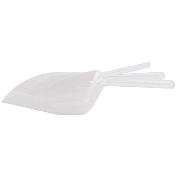 3-delt pallis-is-skrapeformet plastskuffe - Transparent
