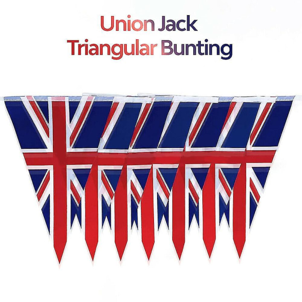 33ft Union Jack Bunting 10m 30 Vimplar Party Jubilee Street Event Flag Banners