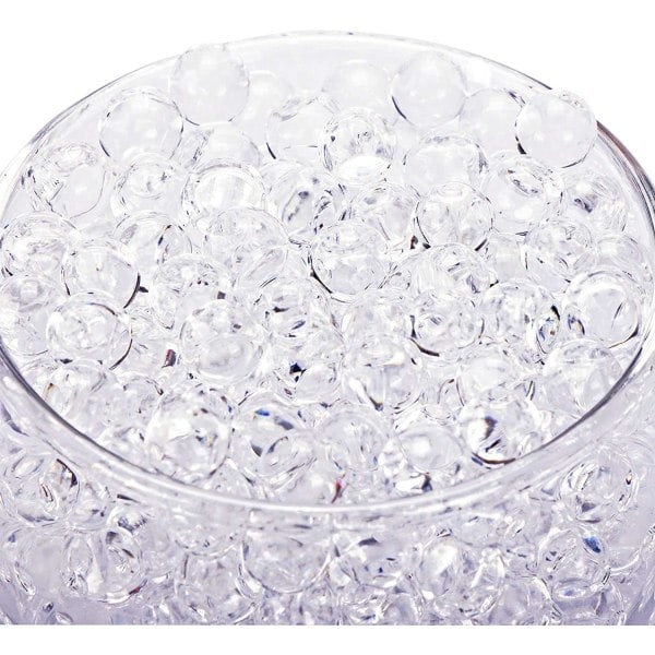 10 000 st gelkulor, vattenpärlor för vaser, vattenpärlor kit för att dekorera hemväxter, hantverk och vasfyllning (Transparent färg)