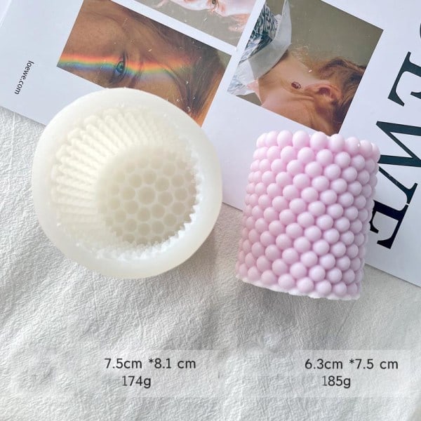 Kynttilämuotteja steariinikynttilöiden DIY silikonimuotti kynttilänvalmistus kynttilän sydän