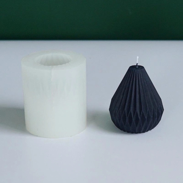 Lysforme Lys Stearinlys DIY Støbeforme i Silikoneform Origami