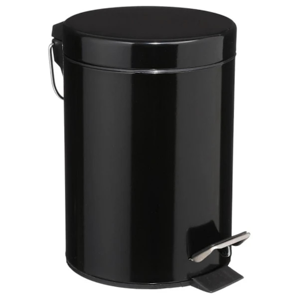 Pedalspand i sort metal - 3 L sort 609