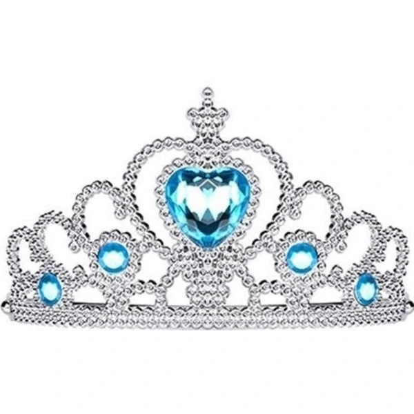 Elsa Prinsessklänning + Tiara/Fläta/Handskar - 110 cl