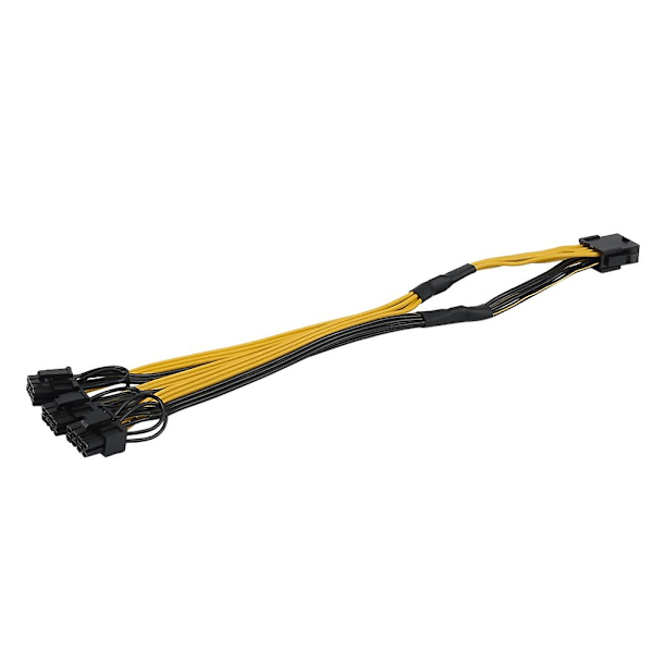 TS-2x Atx 12v Cpu 8 Pin Till 3x 8pin (6+2) Pin Pci-e Hane Splitter Strömförlängningsadapterkabel För Gra