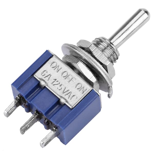 10 pcs Mini Toggle Switch ON OFF ON SPDT 3 Positions 3 Pin 6mm 6A 125VAC