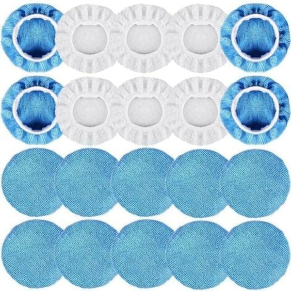 20 stk. Poleringshætter 125mm-150mm - Polermaskine til Bil Poleringshætte Elastisk Polering