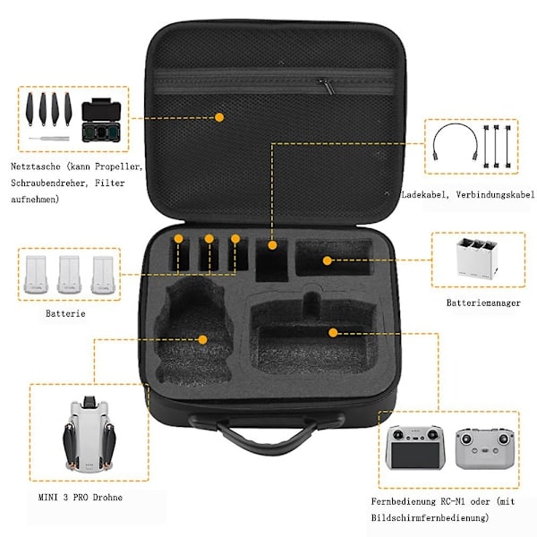 Mini 3 Pro Kotelo Dji Mini 3 Pro Lisätarvikkeet Vedenpitävä Kova Kotelo