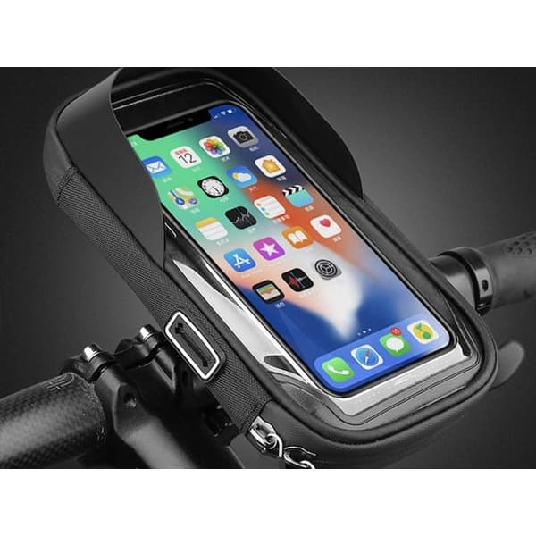 Vanntett Mobilholder for Sykkel - Festes på sykkelstyret