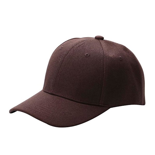 Ensfarget caps glatt - Ulike farger brown