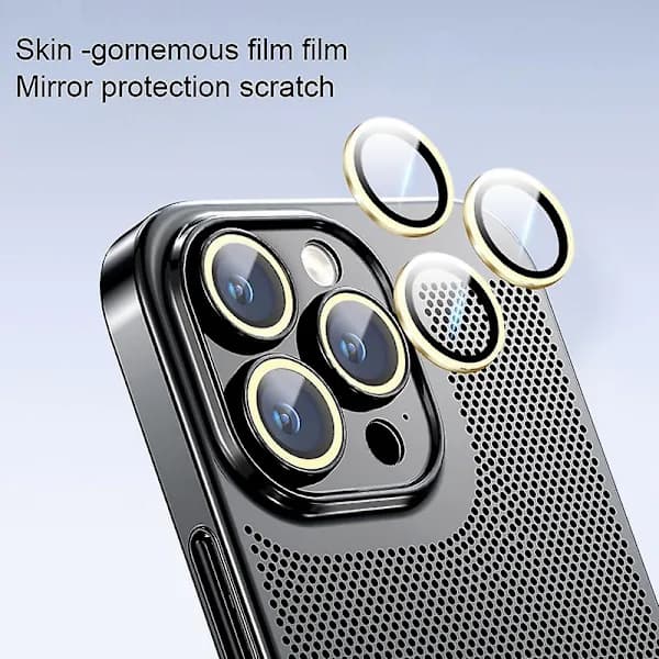 For iPhone 13 Ice Sense Varmeavledning Elektroplettering PC Telefondeksel