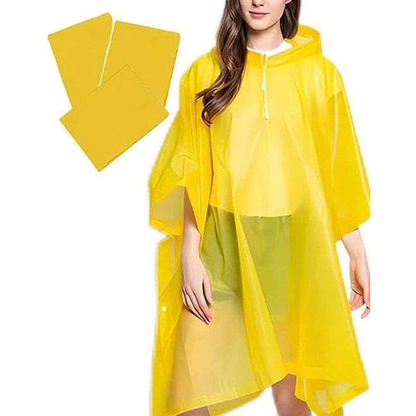 Gul poncho sadeponcho naisille ja miehille