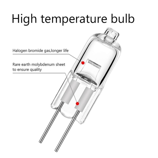 40 stk. G4 12v 20w Halogenpære G4 12v Pære Indsatte Perler Krystallampe Halogenpære 20w 12v Halogen