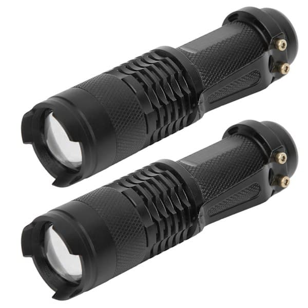 2 kpl Ulkokäyttöön Tarkoitettu Flash Super Defender EDC Mini Zoomattava Taskulamppu Teleskooppitarkennuksella