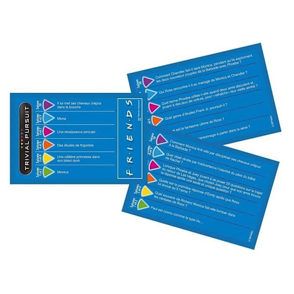 TRIVIAL PURSUIT - Vänner - Reseformat 600 frågor - Brädspel - fransk version Flerfärgad