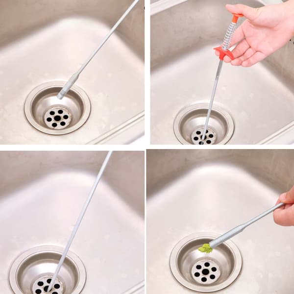 Drain Cleaning Assist Tool, Flexible and Bendable Grabber Claw with Multi-Tooth Drain Cleaner, Easy-to-Use Bathroom Pick-Up Tool