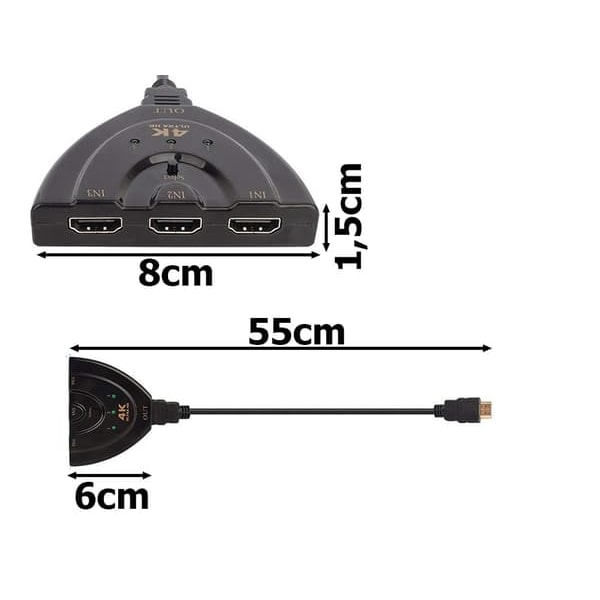 HDMI 1.4 Switch 3-Port - 4K