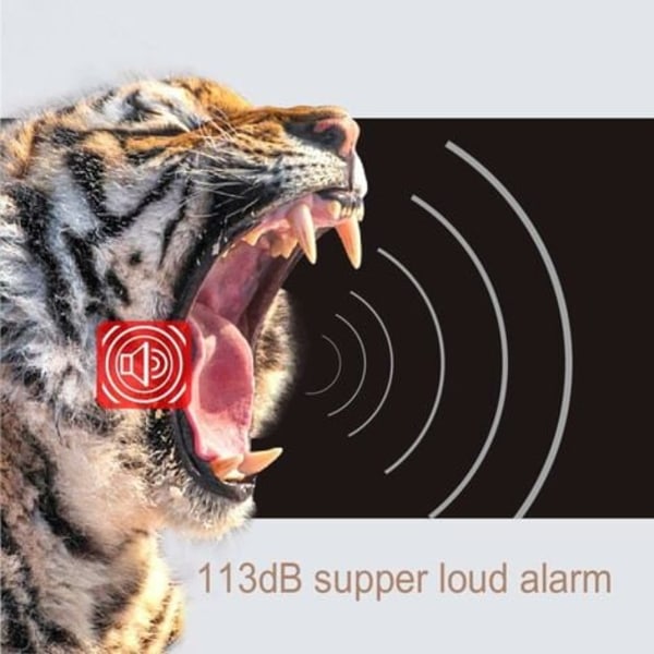 TS-Cykelalarm, Stöldskydd för Motorcyklar och Mopeder med Fjärrkontroll, 113 DB Superhögt (2-pack)