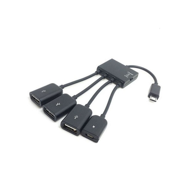 TS-2kpl 4 Porttia -usb Otg Hub Jakaja-adapteri Android-tietokoneelle Pc-virran lataukseen