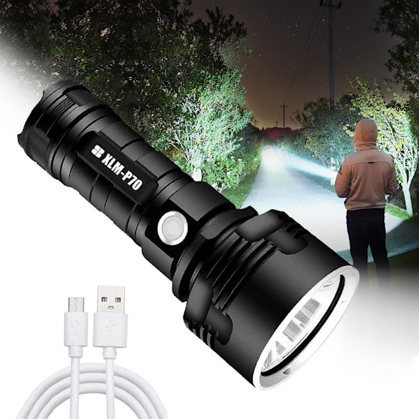 Superstark Uppladdningsbar Ficklampa XLM-P70 345