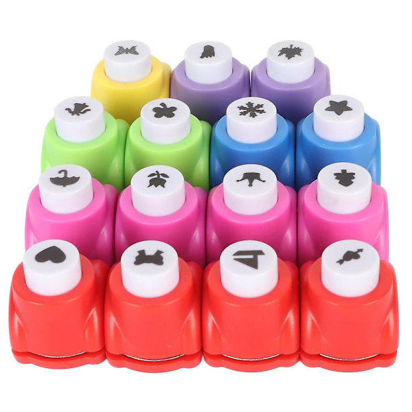 15-pack Pappersstansset med olika former för barn DIY Stimulera fantasi Hålstans för scrapbooking journalföring hälsningar - Perfekt