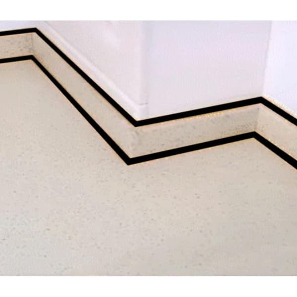 Koristeteippi lattialle ja seinälle - 2cm x 50m - Musta