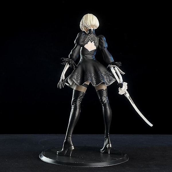 27,5 cm Nier Automata 2B YoRHa No.2 Typ B Småsvärd PVC Action Samlarobjekt Modell Statyett Vuxen Samlingsleksak - med låda