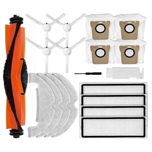 For Robotstøvsuger X10 Reservedeler Tilbehør Hovedsidebørste Hepa Filter Moppeklut Støvposer