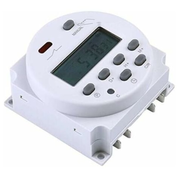 DC12V elektroninen ajastin 16A 16 ohjelmaa Ohjelmoitava LCD-näyttö