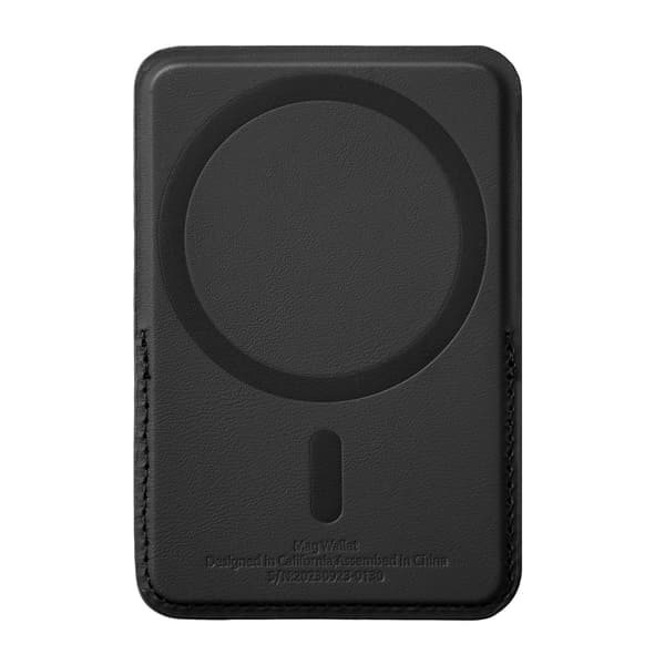 TS-WIWU Card Holder with Magnetic MagSafe Compatibility in PU Leather - Black