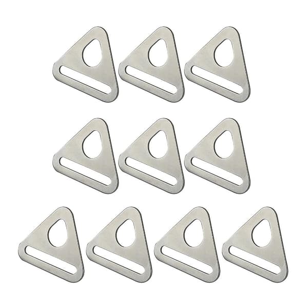 10 stk Justerbar Trekant Med Stang Svingbar Klips D Dee Ring Spenne Støpt 32mm