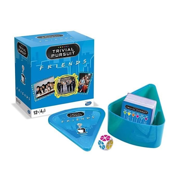 TRIVIAL PURSUIT - Frendit - Matkakoko 600 kysymystä - Lautapeli - ranskalainen versio Flerfärgad