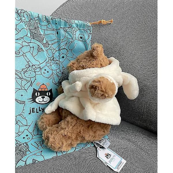 2024Jelly* kosedyr Bartholomew Bear badekåpe MEDIUM - H26 X B12 CM