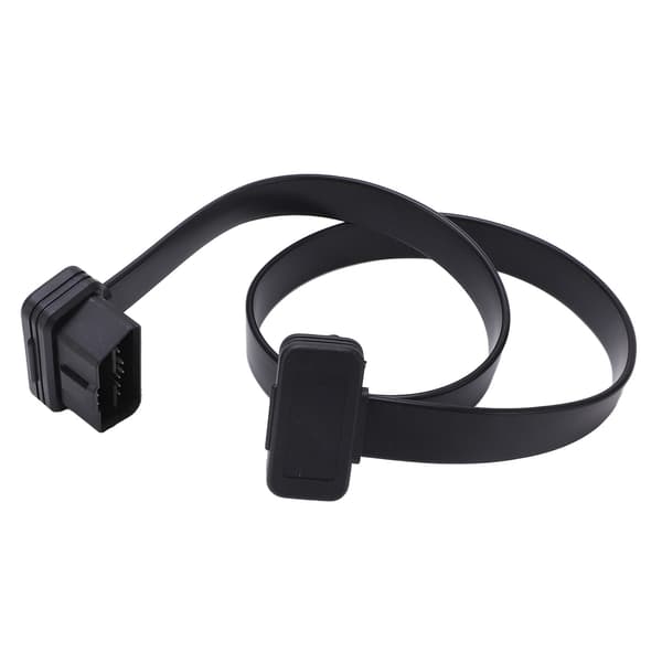 OBDII 16-pin Male to Female Extension Cable 0.6m 2ft for OBD2 Scanner Code Reader Diagnostic Tool