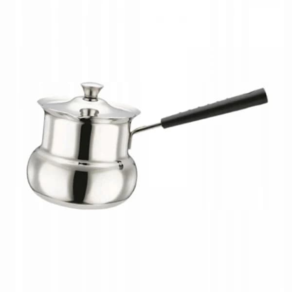 Turkish Coffee Pot for Induction Cooktops with Handle, Drum Shape, 180ml