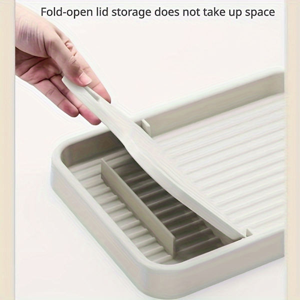 Creative Cat Ear Kitchen Lid Holder Multifunctional Vertical Foldable Wall-Mounted Spoon Rest Grey