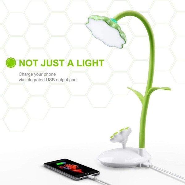 Dæmpbar LED-bordlampe til børn, senglampe med berøringsføler, øvelse