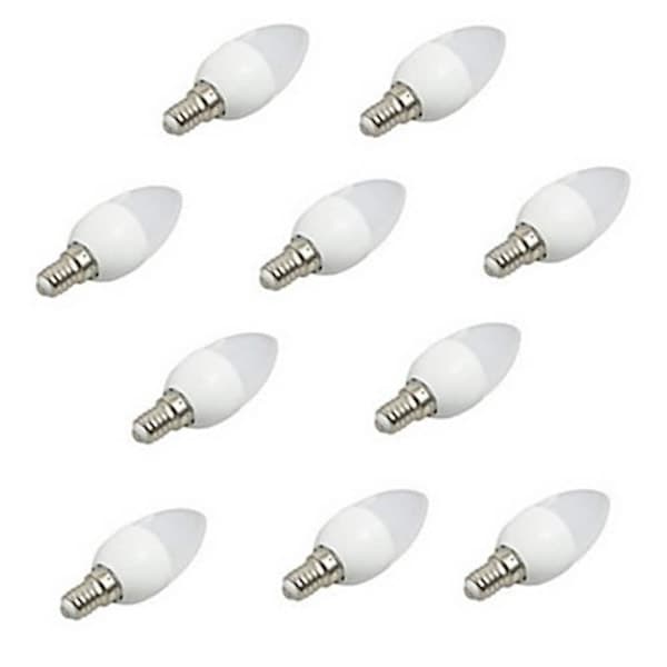 10 stk E14 3W LED Lyspære Kronelys Lysekrone