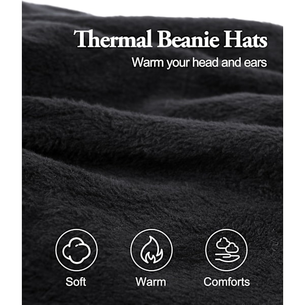 Naisten Beanie-pipo, Lämmin Talvipipo, Pehmeä Neulospiipo, Lämmin Fleecevuori, Irrotettava Pompom, Sopii Ulkoiluhuippuihin