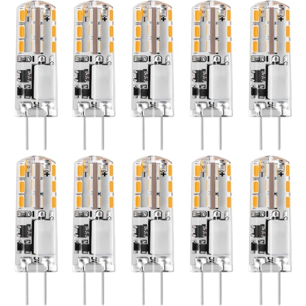 G4 LED-lampor 12V Varmvit 3000K 120LM, 2W Ej dimbar 10-pack