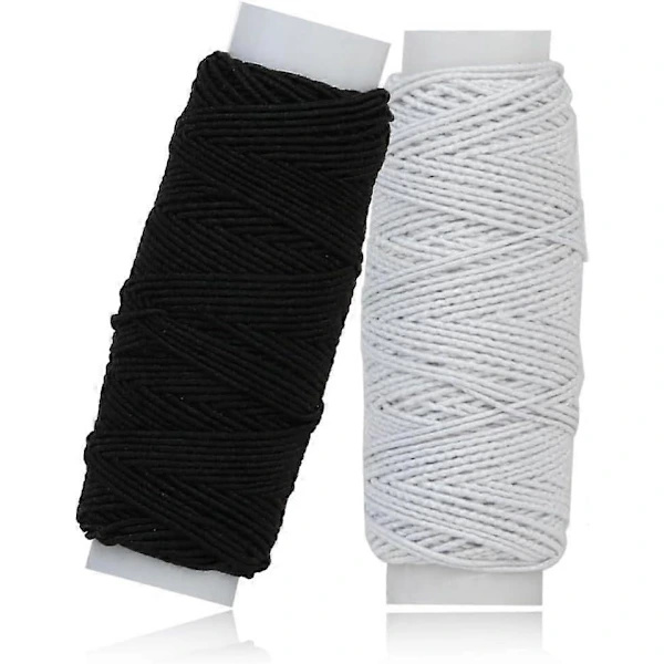 Elastisk Sytråd 2-pak, 30m hver, Multipurpose Stretchtråd til Syning