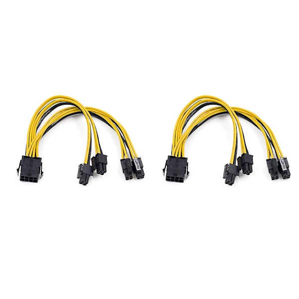 TS-2kpl Eps Cpu 12v 8pin Naaras Kaksois 8pin (4+4)pin Eps 12v Uros Emolevyn Virtalähdekaapeli Y Sp