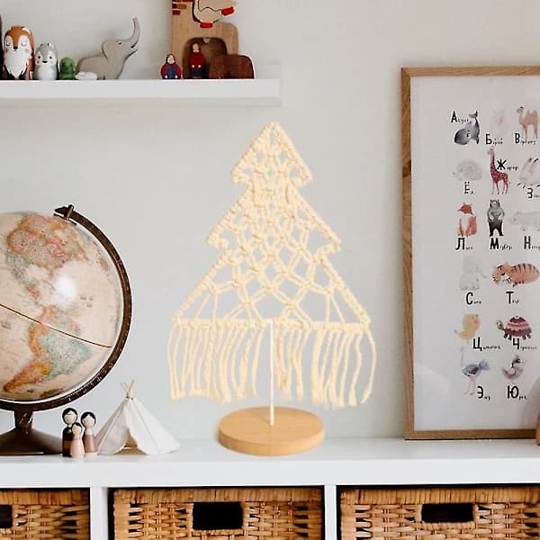 Makramé Vævede Mini Træ Ornamenter Bohæmisk Kunst Kvast, Boho Bryllupsbord Rotte,