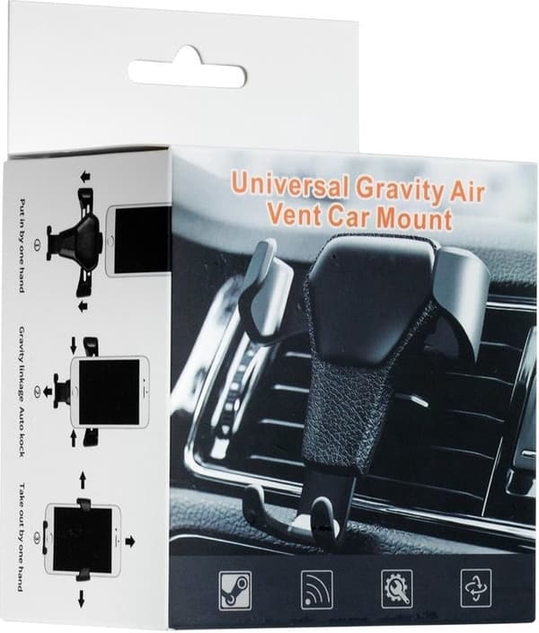 Bil gravitasjon universal telefonholder for ventil – Samsung, iPhone, Huawei, Nokia, etc.