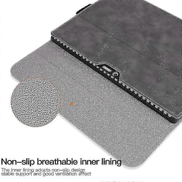 Til Microsoft Surface Pro 4 / 5 / 6 / 7 PU Læder Tablet Etui Stativ Tastaturdæksel Med Penholder Brun