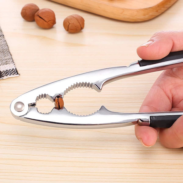 Nutcracker with Non-Slip Handle, Seafood Cracker, Pistachio Tool for Hazelnut/Walnut/Peanut/Pistachio