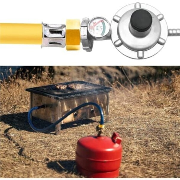 TS-Gasadapter Koppar Gasrörsadapter Gasflaskanslutning Gasadapter 1/2 till 1/4, 3/4 Anslutningskoppling För R