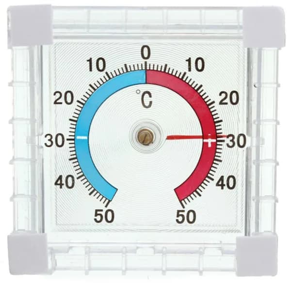 Udendørs Termometer Fastgjort til Vinduesglas Termometer Transparent