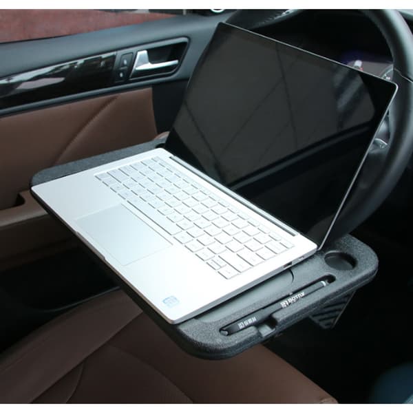 Portable Car Table Laptop Computer Desk Steering Wheel Eating Drinking Work Holder Seat Tray Stand (1 pc)