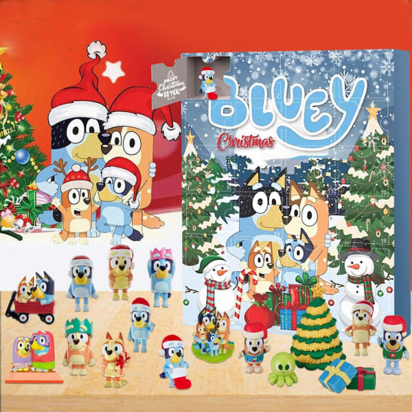 Julkalender med Bluey - 24 överraskningar